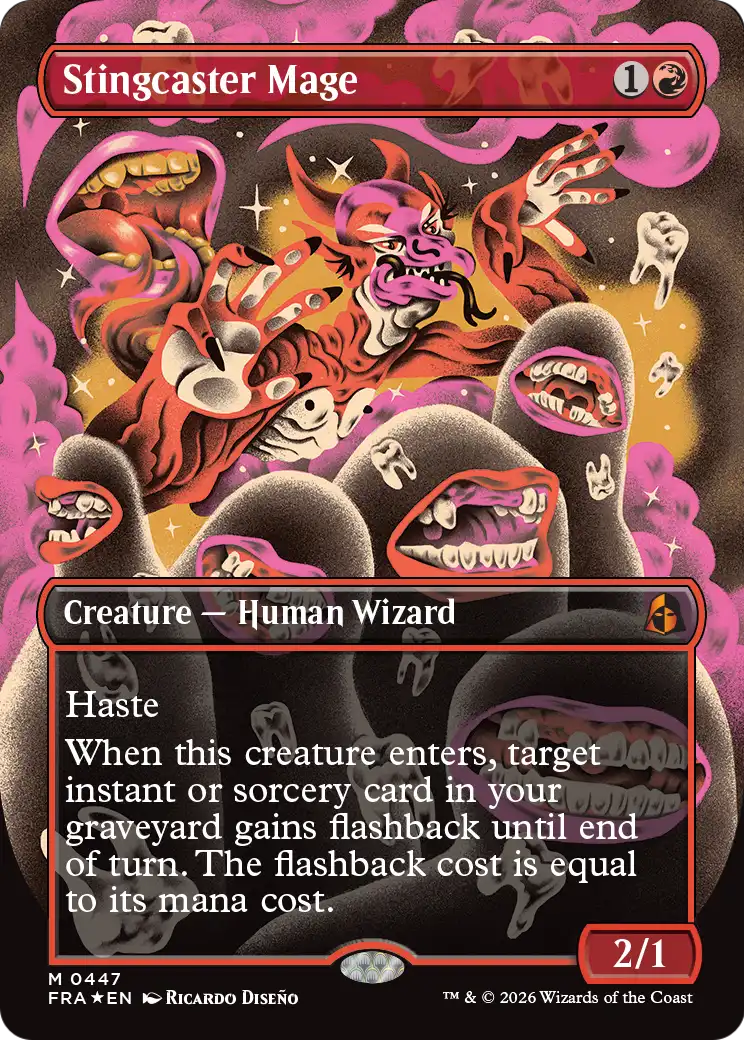 Stingcaster Mage (Borderless) (0447) [Reality Fracture] | Devastation Store