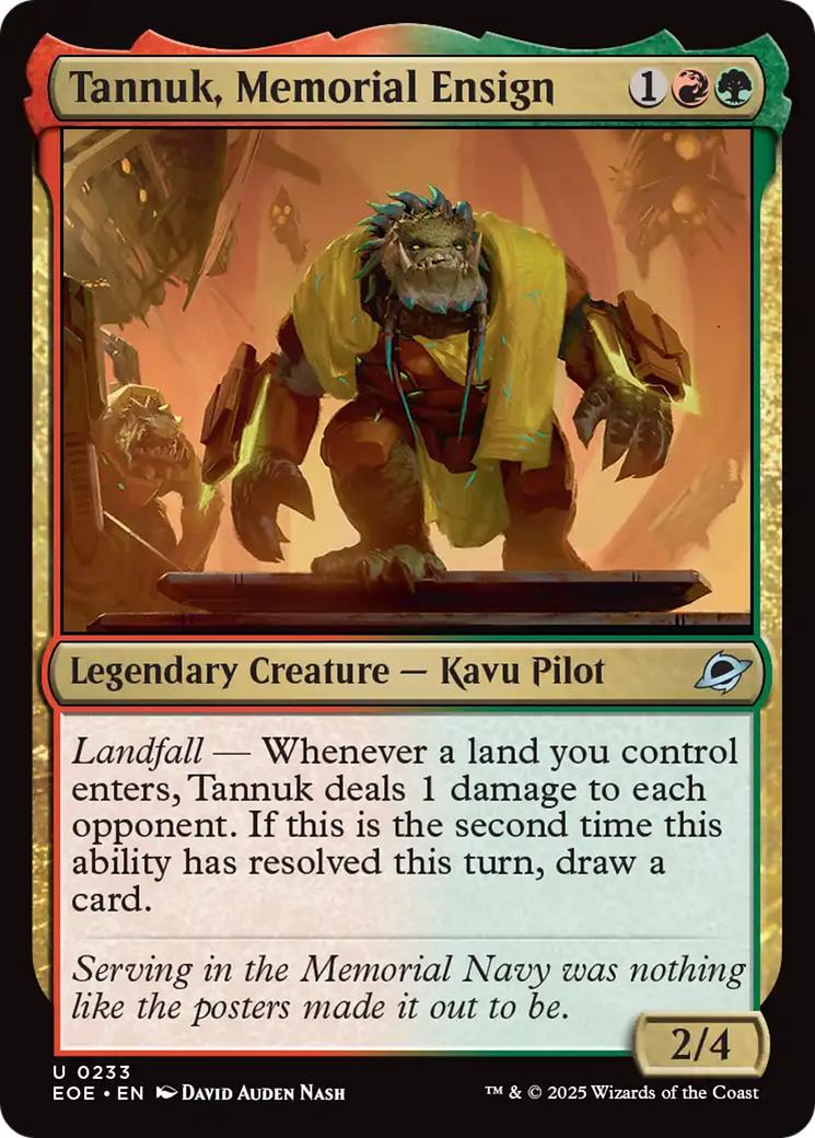 Tannuk, Memorial Ensign [Edge of Eternities] | Devastation Store