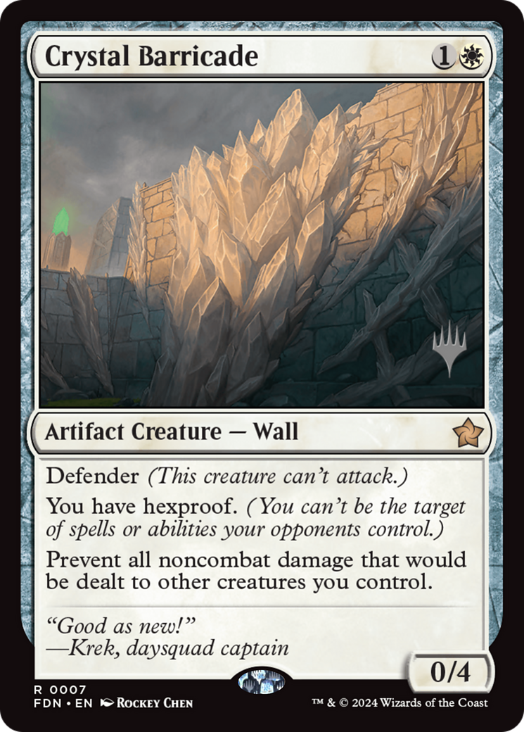 Crystal Barricade [Foundations Promos] | Devastation Store