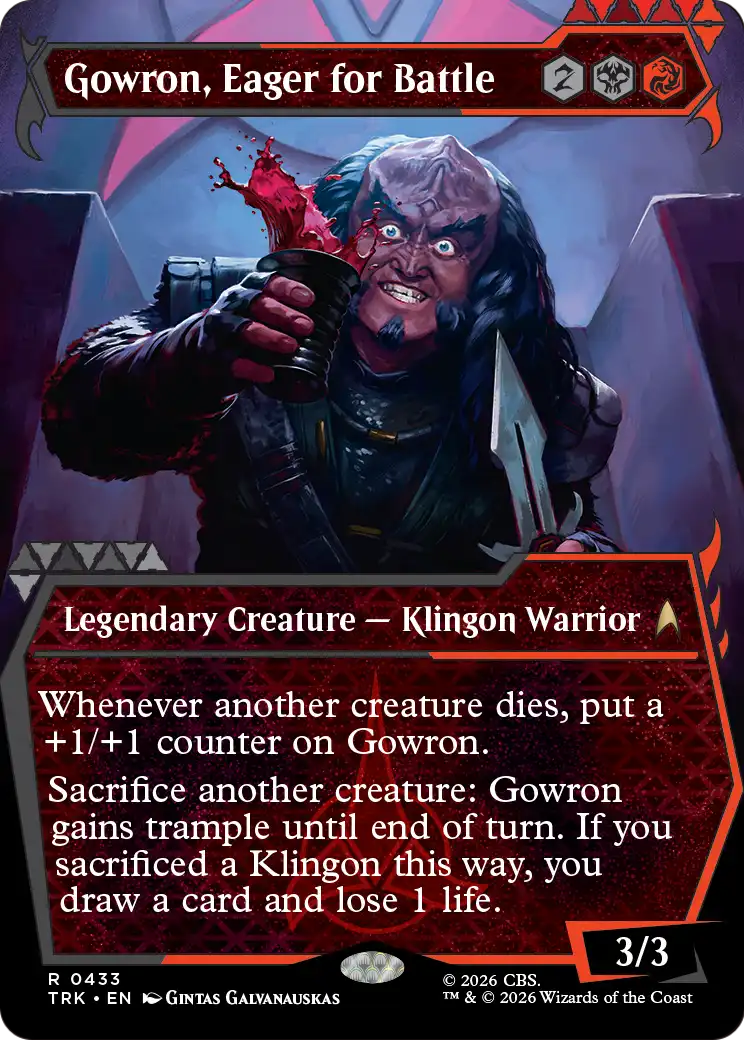 Gowron, Eager for Battle (Showcase) [Star Trek] | Devastation Store
