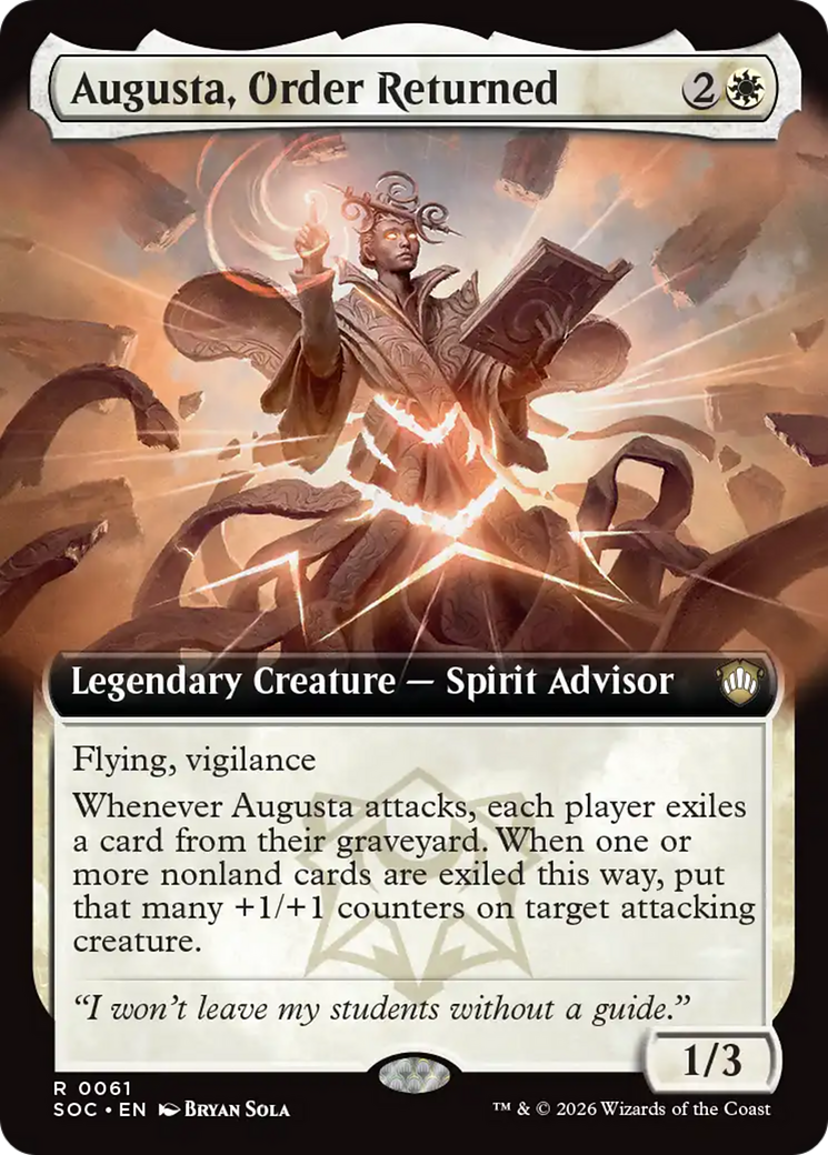 Augusta, Order Returned (Extended Art) [Secrets of Strixhaven Commander] | Devastation Store