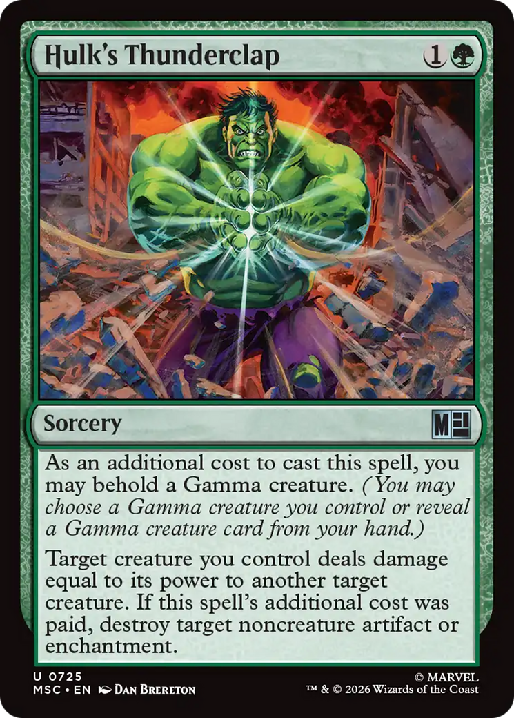 Hulk's Thunderclap [Marvel Super Heroes Commander] | Devastation Store
