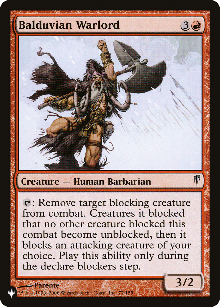 Balduvian Warlord [The List Reprints] | Devastation Store