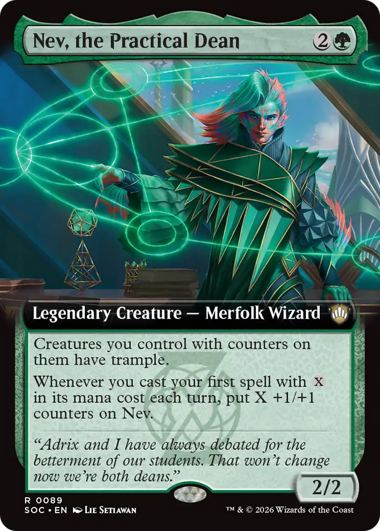 Nev, the Practical Dean (Extended Art) [Secrets of Strixhaven Commander] | Devastation Store