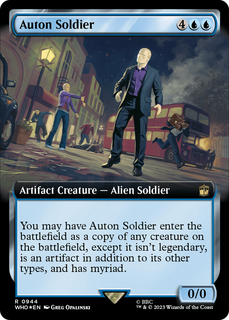 Auton Soldier (Extended Art) (Surge Foil) [Doctor Who] | Devastation Store