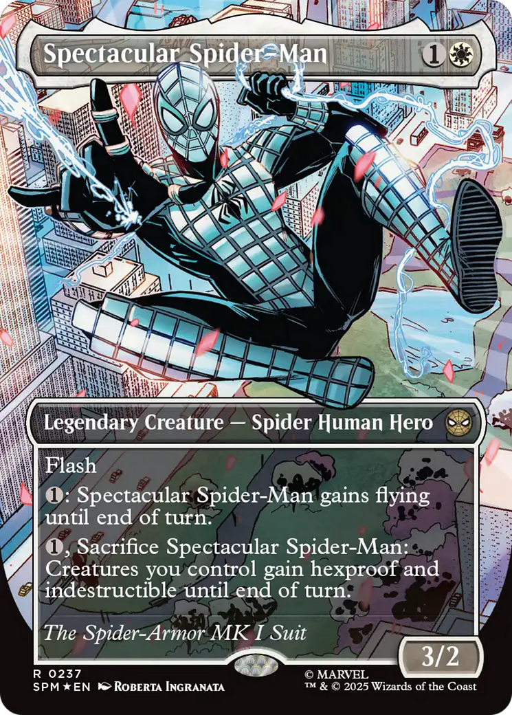 Spectacular Spider-Man (0237) (Borderless) (Textured Foil) [Marvel's Spider-Man] | Devastation Store