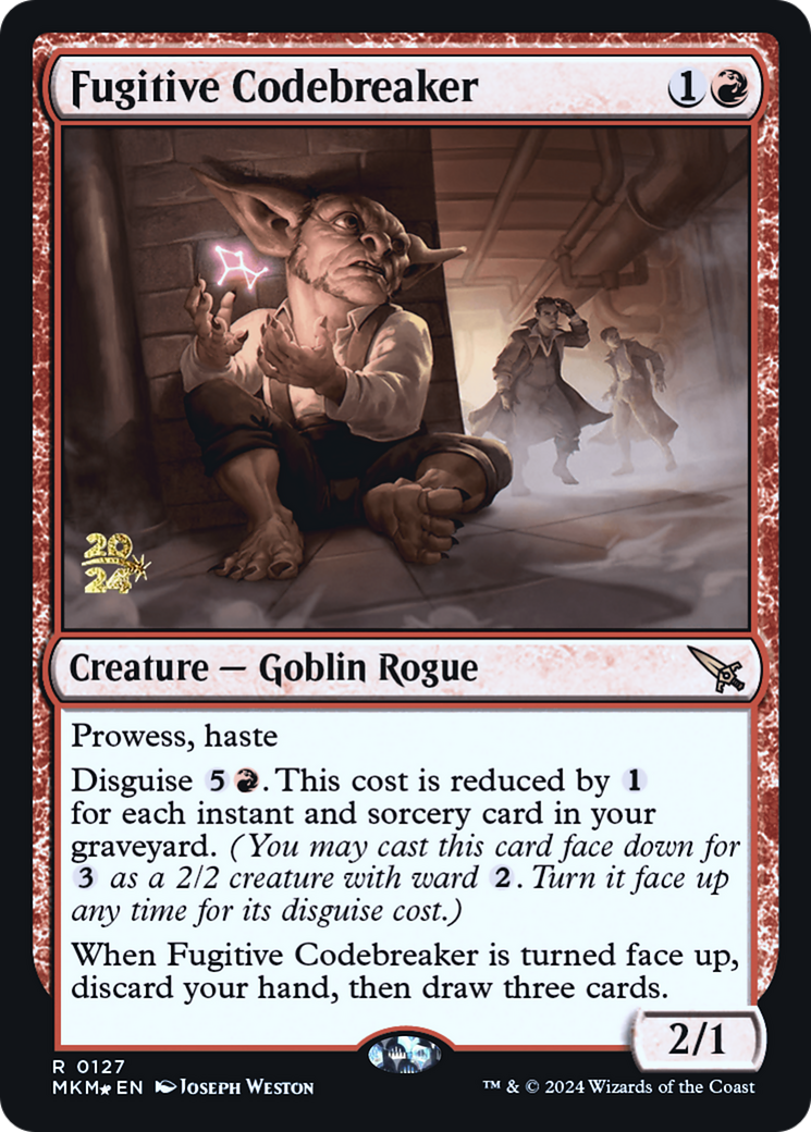 Fugitive Codebreaker [Murders at Karlov Manor Prerelease Promos] | Devastation Store