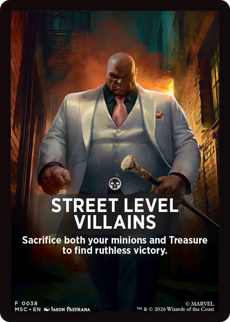 Street Level Villains Theme Card [Marvel Super Heroes Commander] | Devastation Store