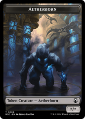 Aetherborn (Ripple Foil) // Thopter Double-Sided Token [Modern Horizons 3 Commander Tokens] | Devastation Store