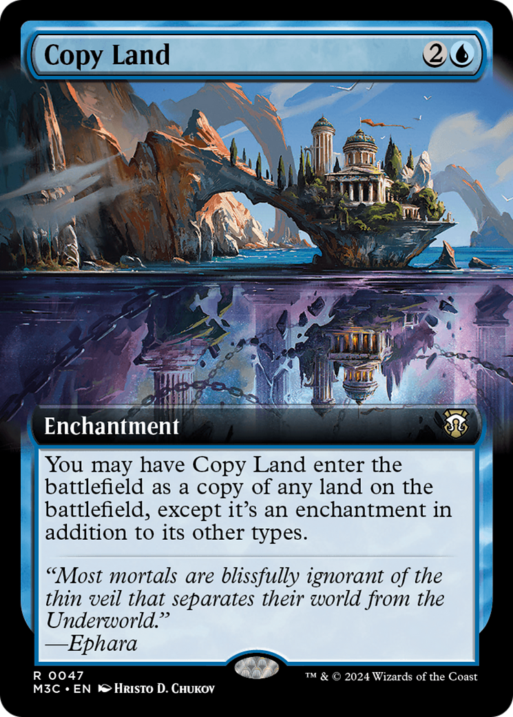 Copy Land (Extended Art) (Ripple Foil) [Modern Horizons 3 Commander] | Devastation Store