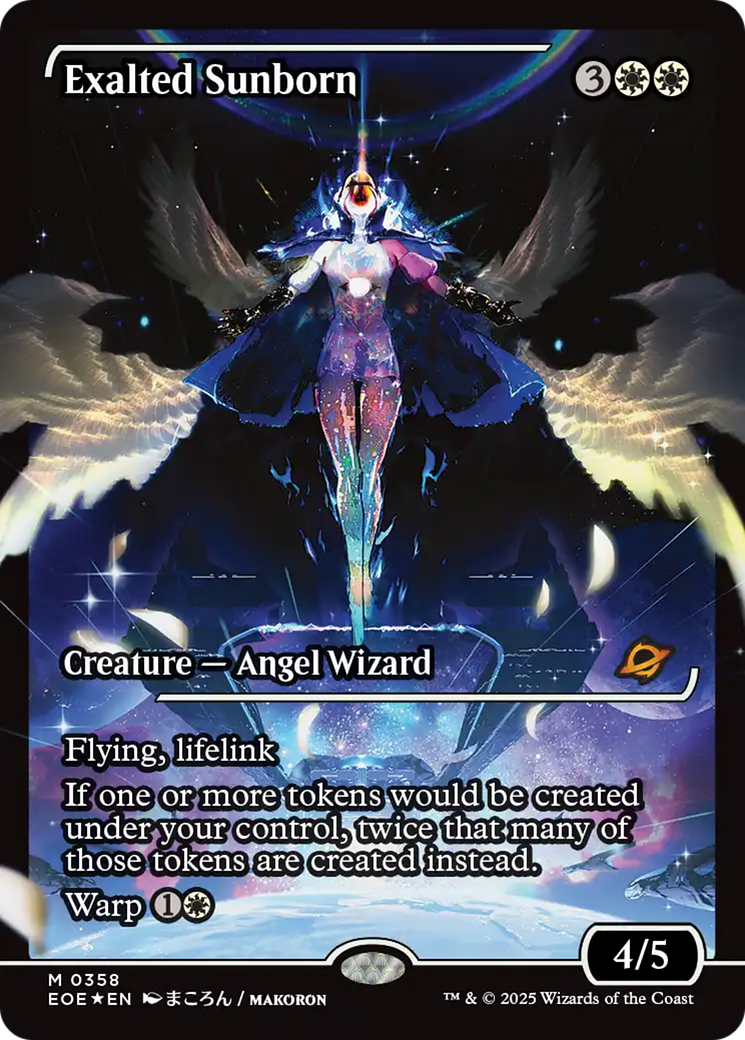 Exalted Sunborn (Showcase) (Fracture Foil) [Edge of Eternities] | Devastation Store