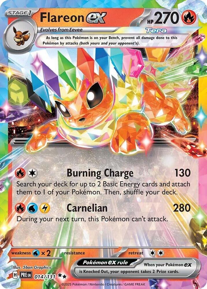 Flareon ex (014/131) [Scarlet & Violet: Prismatic Evolutions] | Devastation Store