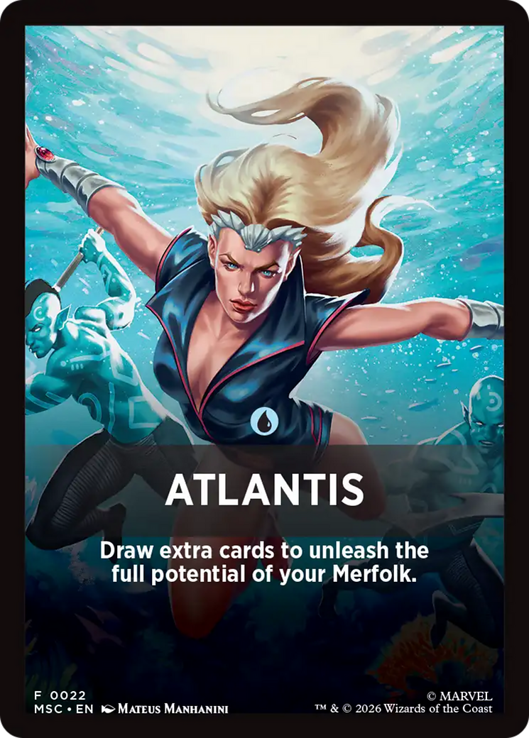 Atlantis Theme Card [Marvel Super Heroes Commander] | Devastation Store