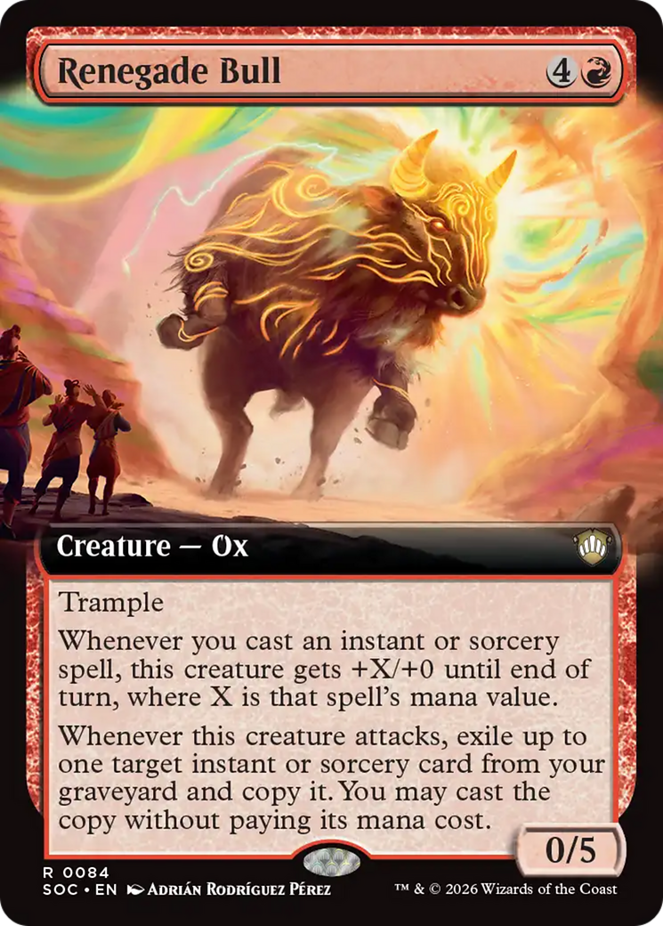 Renegade Bull (Extended Art) [Secrets of Strixhaven Commander] | Devastation Store