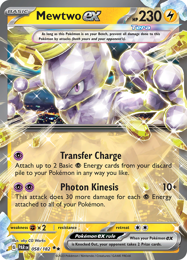 Mewtwo ex (058/182) [Scarlet & Violet: Paradox Rift] | Devastation Store