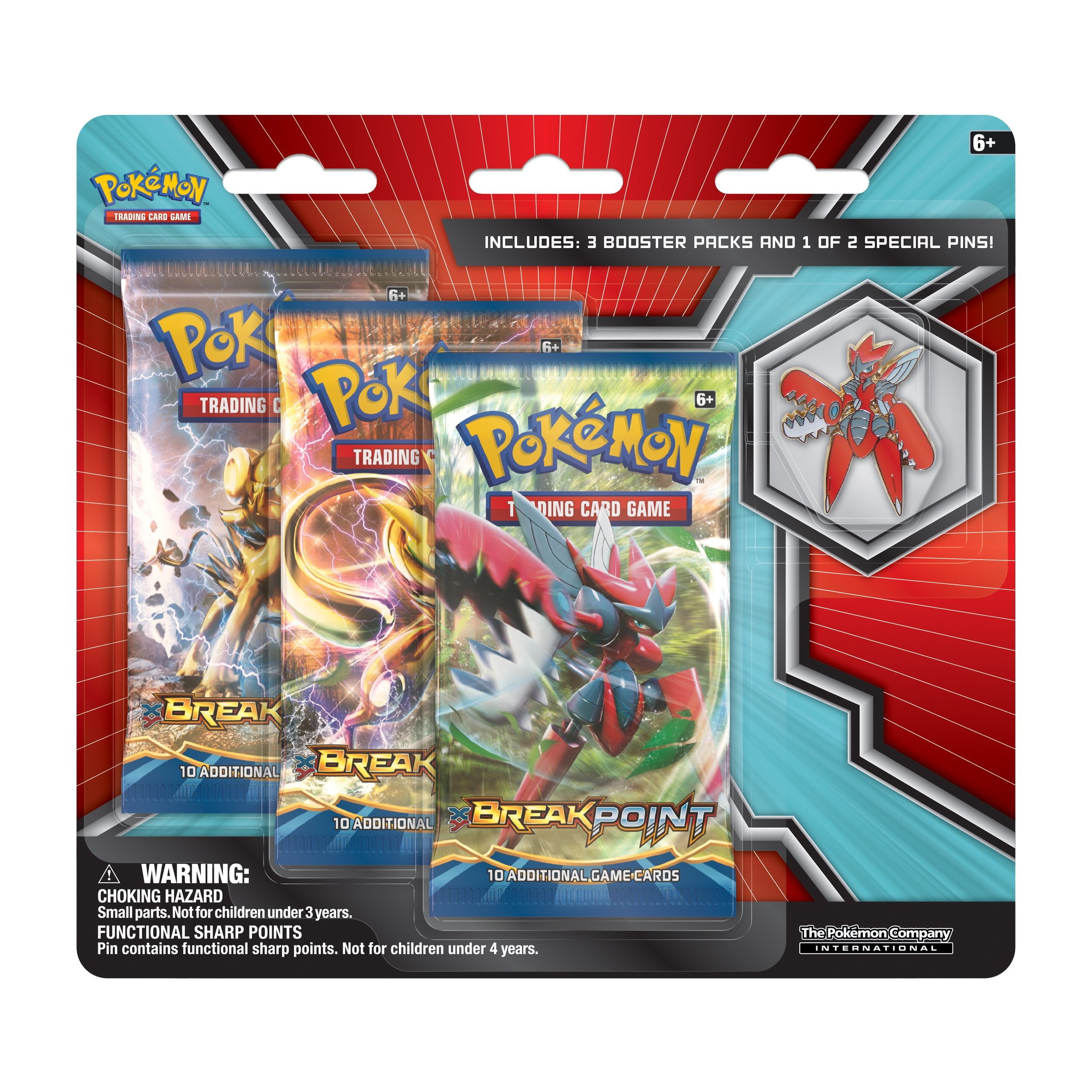 XY: BREAKpoint - Collector's Pin 3-Pack Blister (Mega Scizor) | Devastation Store