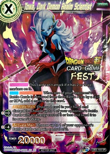 Towa, Dark Demon Realm Scientist (Card Game Fest 2022) (DB3-103) [Tournament Promotion Cards] | Devastation Store