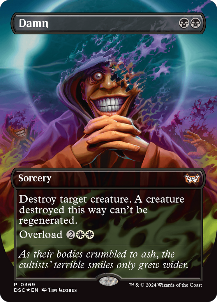 Damn (Borderless) [Duskmourn: House of Horror Commander] | Devastation Store