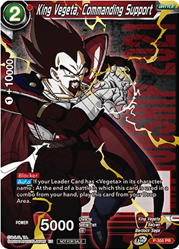 King Vegeta, Commanding Support (Gold Stamped) (P-355) [Tournament Promotion Cards] | Devastation Store