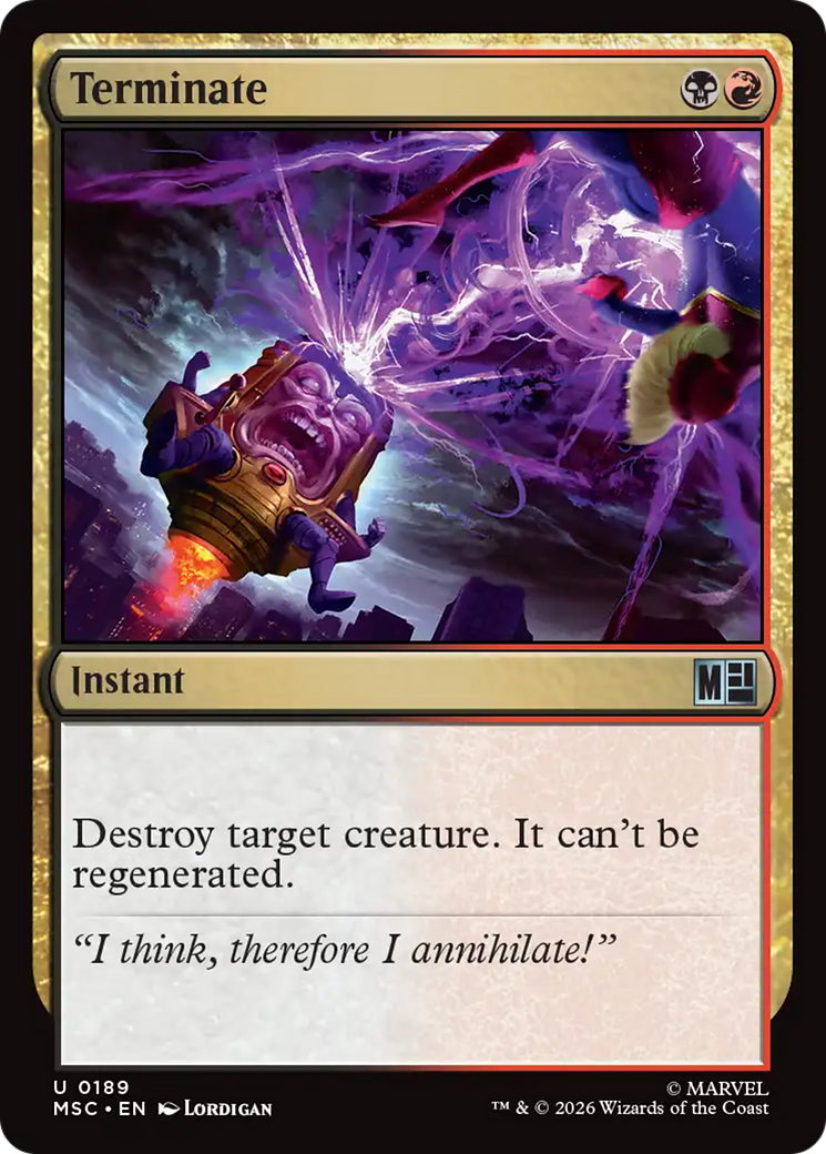 Terminate (Surge Foil) [Marvel Super Heroes Commander] | Devastation Store