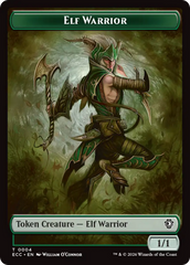 Elf Warrior (0004) // Plant (0005) Double-Sided Token [Lorwyn Eclipsed Tokens] | Devastation Store