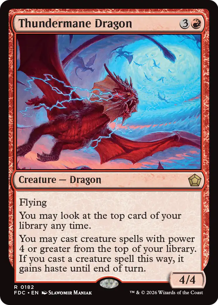 Thundermane Dragon [Foundations Commander] | Devastation Store