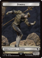 Moogle // Zombie Double-Sided Token (Surge Foil) [FINAL FANTASY Commander Tokens] | Devastation Store