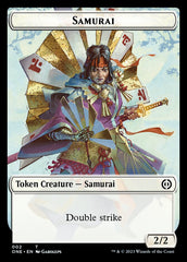 Rebel // Samurai Double-Sided Token [Phyrexia: All Will Be One Tokens] | Devastation Store
