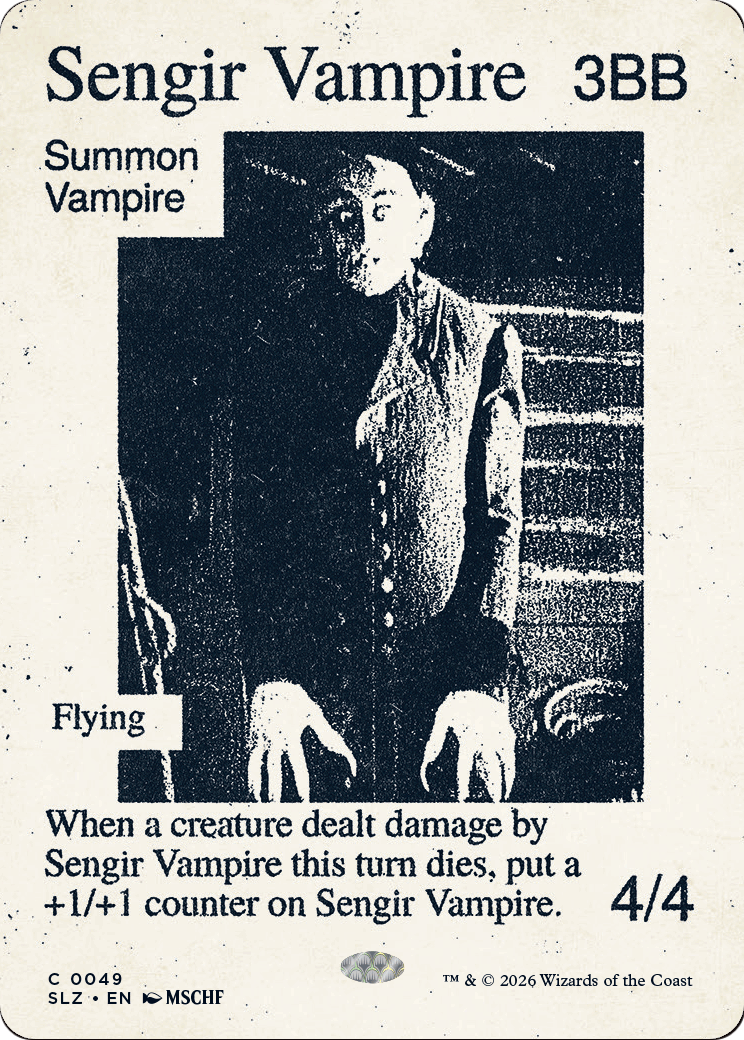 Sengir Vampire (0049) [Secret Lair x MSCHF: The Zeta Set] | Devastation Store