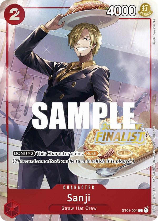 Sanji (Offline Regional 2023) [Finalist] [One Piece Promotion Cards] | Devastation Store