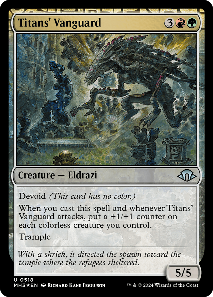 Titans' Vanguard (Ripple Foil) [Modern Horizons 3] | Devastation Store