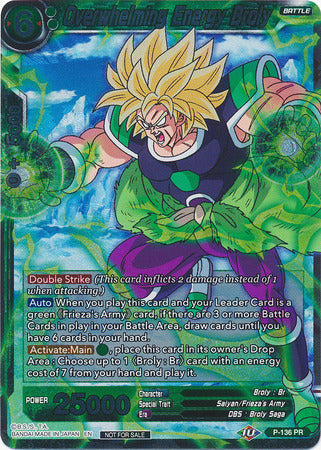 Overwhelming Energy Broly (Series 7 Super Dash Pack) (P-136) [Promotion Cards] | Devastation Store