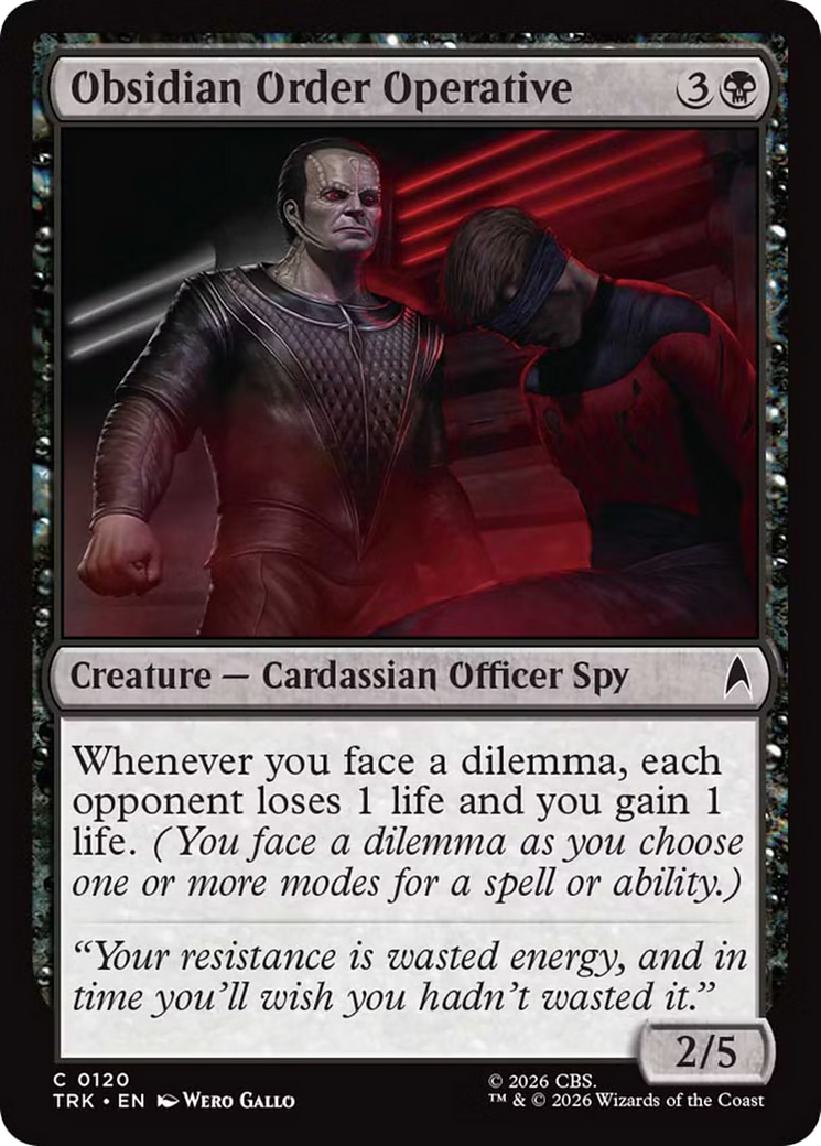 Obsidian Order Operative [Star Trek] | Devastation Store