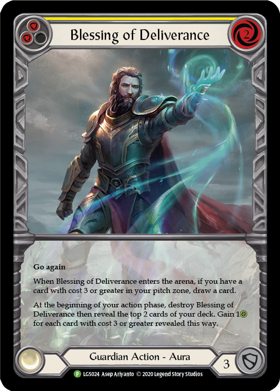 Blessing of Deliverance (Yellow) [LGS024] (Promo)  Rainbow Foil | Devastation Store