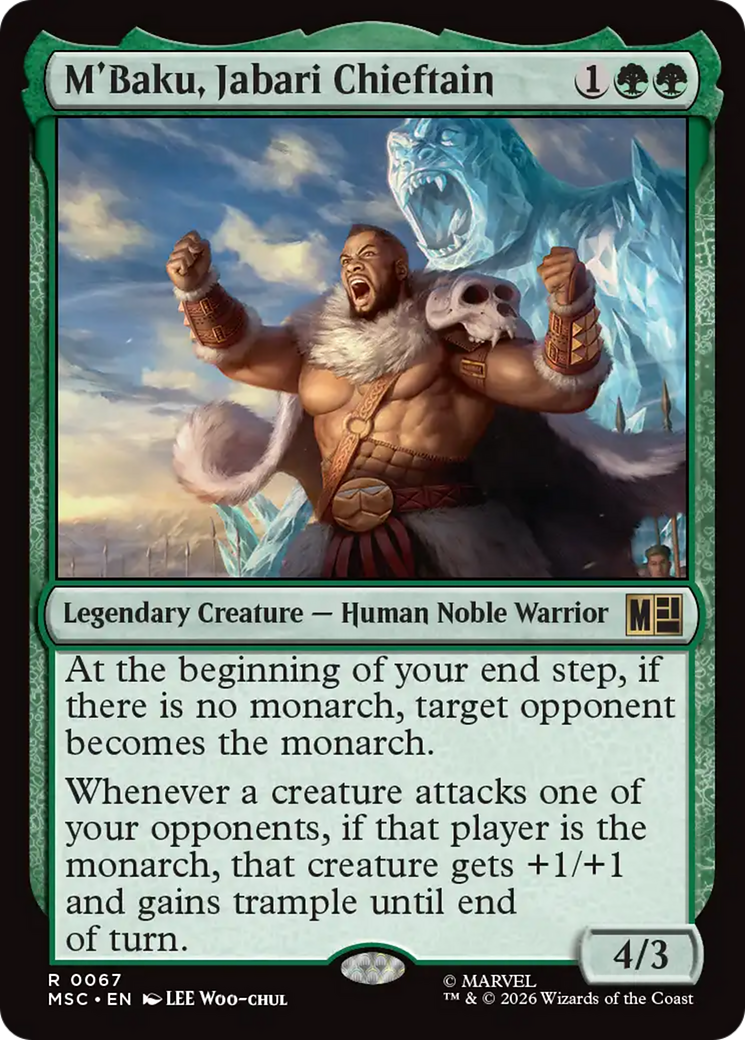 M'Baku, Jabari Chieftain (Surge Foil) [Marvel Super Heroes Commander] | Devastation Store