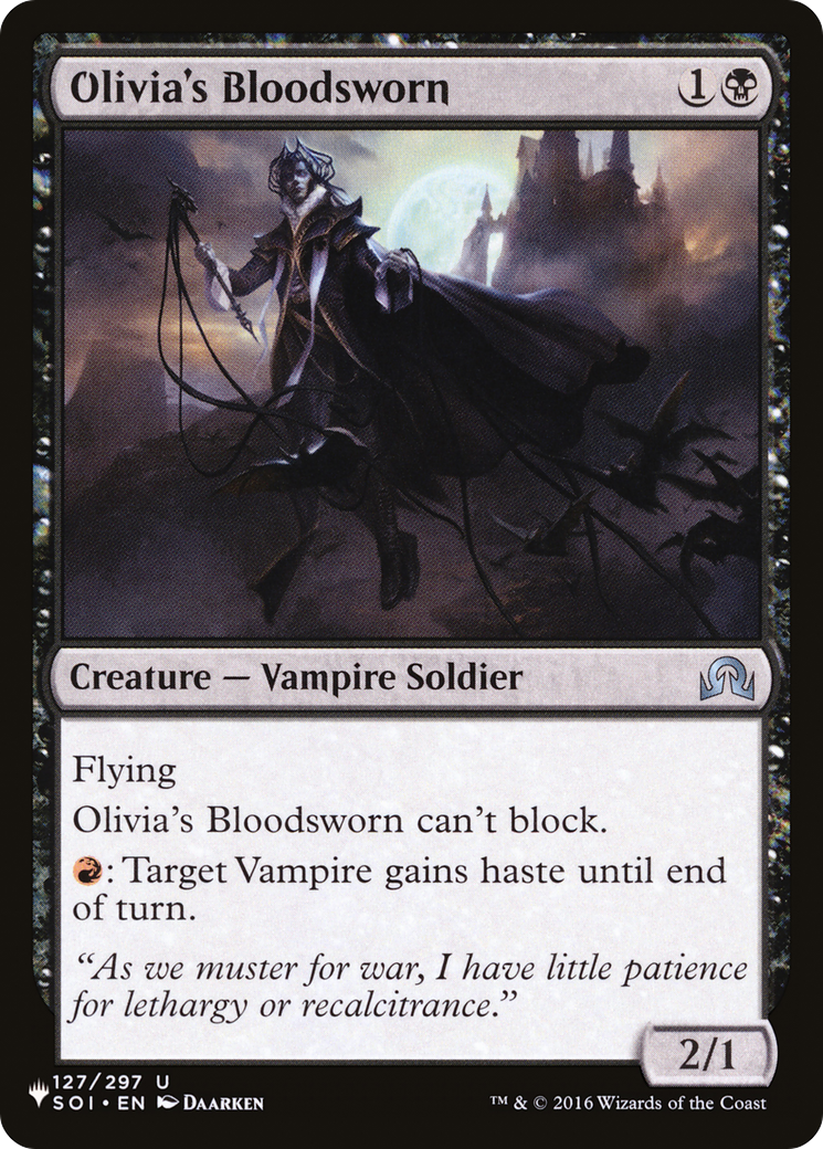 Olivia's Bloodsworn [The List Reprints] | Devastation Store