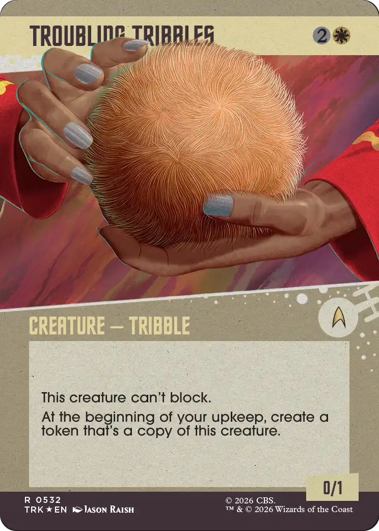 Troubling Tribbles (Showcase) (Surge Foil) [Star Trek] | Devastation Store