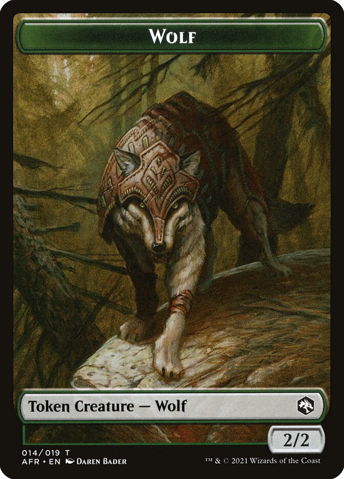 Wolf // Mordenkainen Emblem Double-Sided Token [Dungeons & Dragons: Adventures in the Forgotten Realms Tokens] | Devastation Store