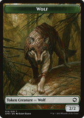 Wolf // Zariel, Archduke of Avernus Emblem Double-Sided Token [Dungeons & Dragons: Adventures in the Forgotten Realms Tokens] | Devastation Store