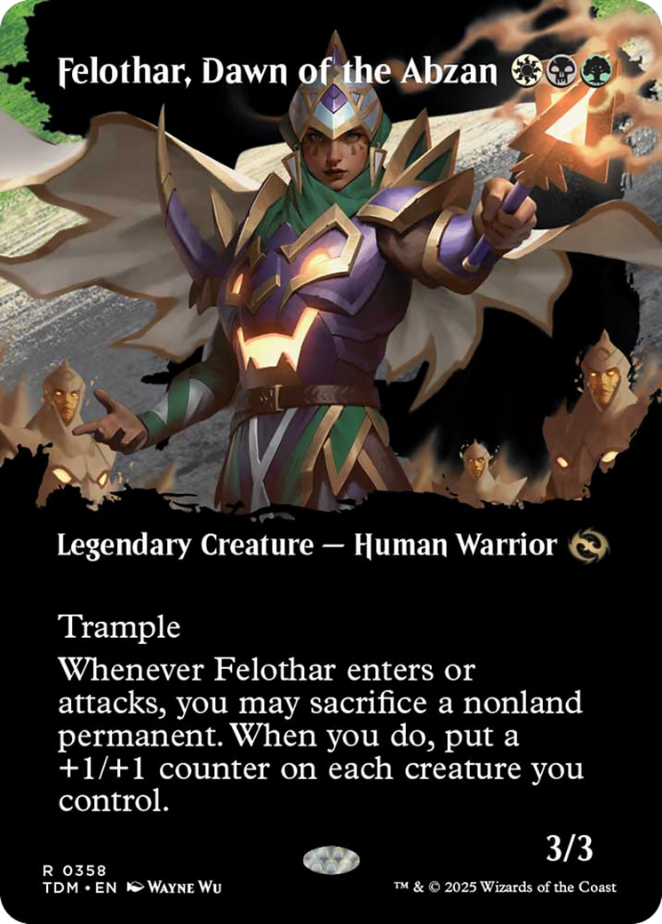 Felothar, Dawn of the Abzan (Borderless) [Tarkir: Dragonstorm] | Devastation Store