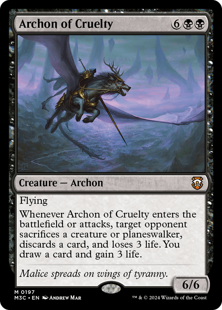 Archon of Cruelty [Modern Horizons 3 Commander] | Devastation Store