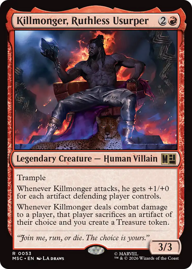 Killmonger, Ruthless Usurper (Surge Foil) [Marvel Super Heroes Commander] | Devastation Store