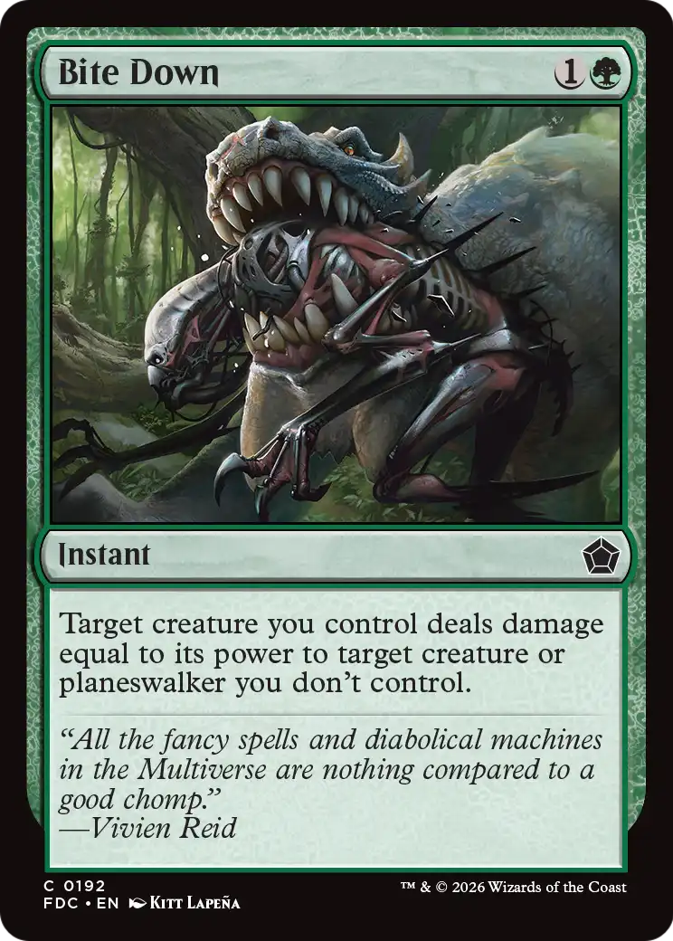 Bite Down [Foundations Commander] | Devastation Store