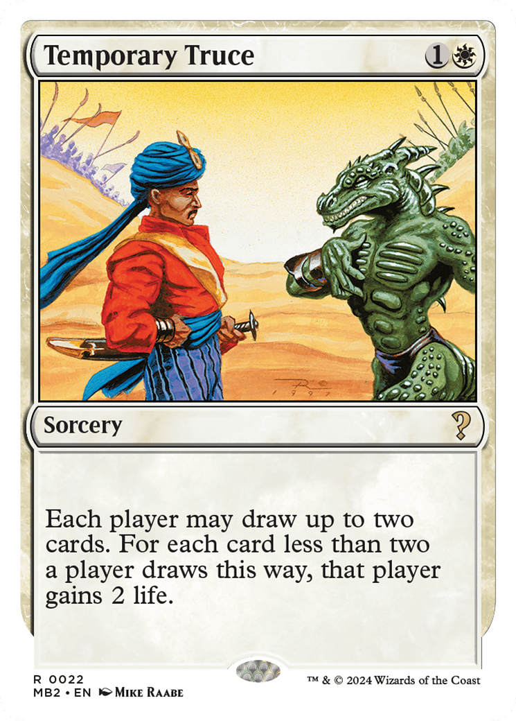 Temporary Truce (White Border) [Mystery Booster 2] | Devastation Store