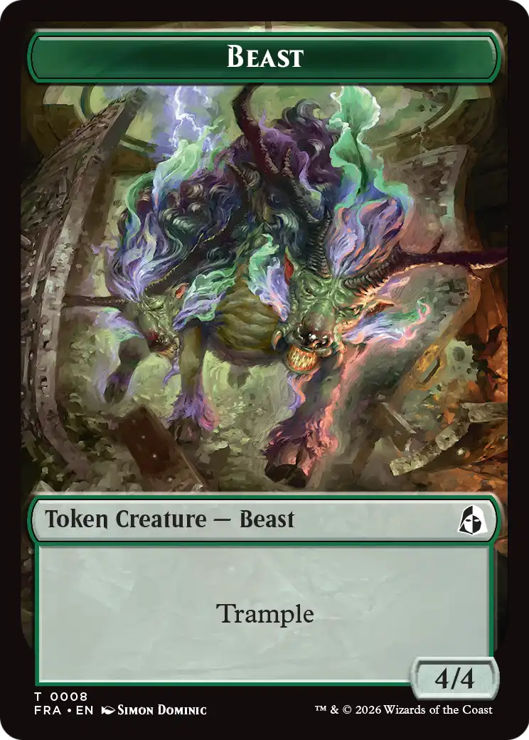 Sculpture Treasure // Beast Double-Sided Token [Reality Fracture Tokens] | Devastation Store