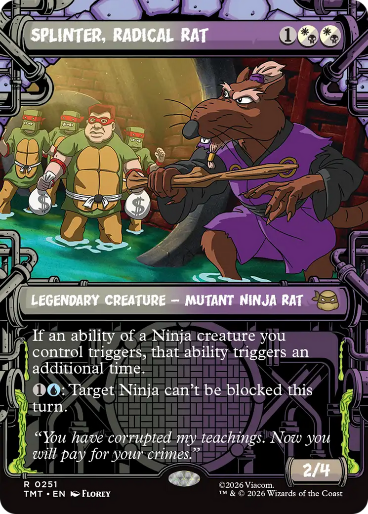 Splinter, Radical Rat (Showcase) [Teenage Mutant Ninja Turtles] | Devastation Store