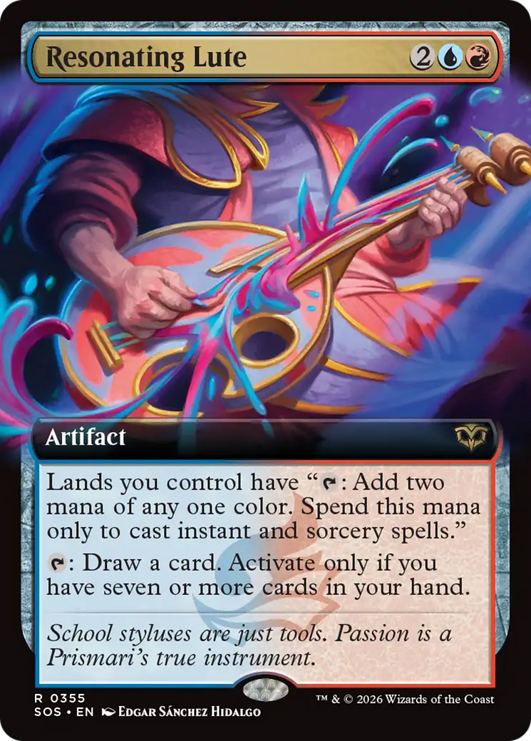 Resonating Lute (Extended Art) [Secrets of Strixhaven] | Devastation Store