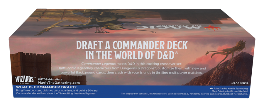 Commander Legends: Battle for Baldur's Gate - Draft Booster Case | Devastation Store