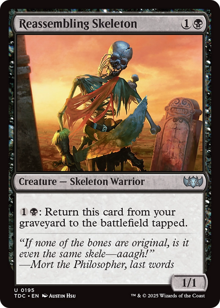 Reassembling Skeleton [Tarkir: Dragonstorm Commander] | Devastation Store