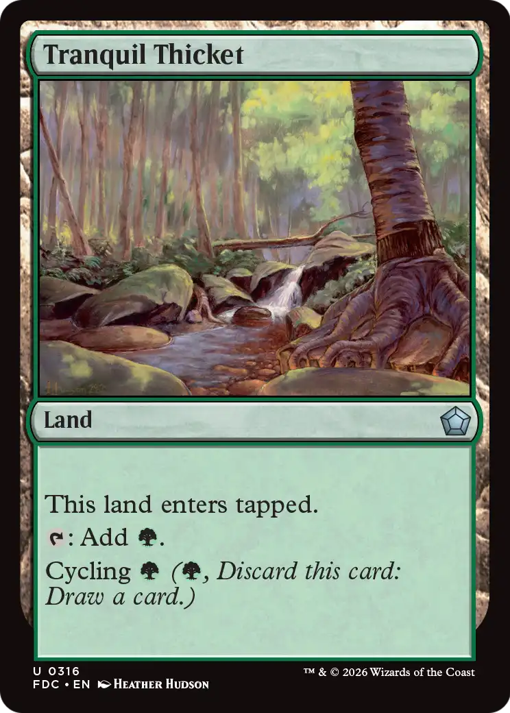 Tranquil Thicket [Foundations Commander] | Devastation Store